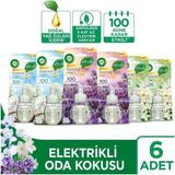 Air Wick Air Wick Elektrikli Oda Kokusu Yedek Şişe Seti X6 (Bahar Çiçekleri X2 - Temizliğin Esintisi X2 - Lav