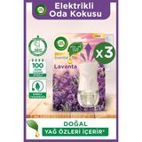Air Wick Elektrikli Oda Kokusu Kit (Cihaz+Yedek Lavanta) x 3
