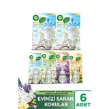 Air Wick Elektrikli Oda Kokusu Set ( 2 KIT Temizliğin Esintisi + 4 Çeşit Yedek) 8682539041046