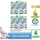 Air Wick Elektrikli Oda Kokusu Yedek Şişe 6x19ml Beyaz Orkide Kalıcı Ferahlık Sağlar