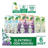 Air Wick Elektrikli Oda Kokusu Yedek Şişe Seti X 6 (Bahar Çiçekleri X 2 - Temizliğin Esintisi X 2 - Lavanta x 2