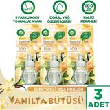 Air Wick Elektrikli Oda Kokusu Yedek Şişe Vanilya Büyüsü x 3 - Esansiyel Yağlar İçerir Huzur Verici