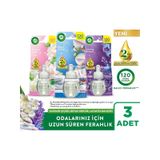 Air Wick Elektrikli Oda Kokusu Yedek Şişe Yasemin Çiçeği + Beyaz Orkide + Lavanta Bahçesi 3x19 Ml Karışık