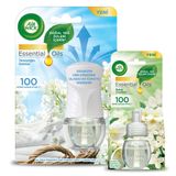 Air Wick LE Elektrikli Oda Kokusu Temizliğin Esintisi Kit (Cihaz + Yedek Şişe) + Bahar Çiçekleri Yedek Şişe