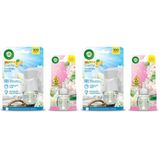 Air Wick LE Elektrikli Oda Kokusu Temizliğin Esintisi Kit (Cihaz + Yedek Şişe) + Lavanta Yedek Şişe (2 paketi)