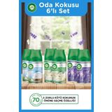 Air Wick Oda Kokusu Freshmatic Makine Yedek Spreyi 250 Ml X 6, Temizliğin Esintisi, Bahar Çiçekleri, Lavanta