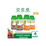 Air Wick Oda Kokusu Freshmatic Yedek Sprey Kırmızı Orman&turunçgil Meyveleri, 4X250ML