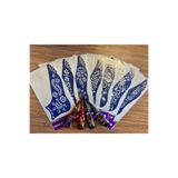 Airbrush Tattoo 6 Çift Ayak Kalıbı ve 4 Tüp Kına Seti, Stencil Geçici Dövme Paketi