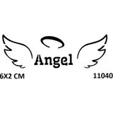 Airbrush Tattoo Angel Melek Kanadı Yapışkanlı Stencil Süsleme ve Boyama Kalıbı