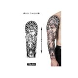 Airbrush Tattoo Anne Ve Bebek 1 Hafta Kalıcı Tam Kol Kaplama Bacak Yapıştırma Geçici Dövme 46 Cm