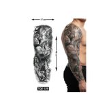 Airbrush Tattoo Antik Mısır 1 Hafta Kalıcı Tam Kol Bacak Yapıştırma Geçici Dövme 46 Cm