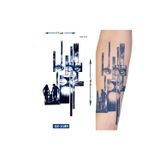 Airbrush Tattoo Aslan Ailesi 18X11 Cm Yarı Kalıcı Geçici Dövme