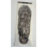 Airbrush Tattoo Aslan Kral 1 Hafta Kalıcı Tam Kol Bacak Yapıştırma Geçici Dövme 46 Cm