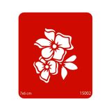 Airbrush Tattoo Bahar Çiçekleri Yapışkanlı Stencil Süsleme ve Boyama Kalıbı Şablon