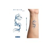 Airbrush Tattoo Balık Döngüsü Yarı Kalıcı 1 Aylık Geçici Dövme