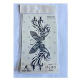 Airbrush Tattoo Bel Kelebek 18X11 Cm Yarı Kalıcı Geçici Dövme