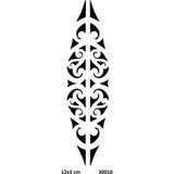 Airbrush Tattoo Bel Motifi Yapışkanlı Stencil Süsleme ve Boyama Kalıbı