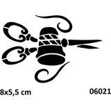 Airbrush Tattoo Berber Makasyapışkanlı Stencil Süsleme ve Boyama Kalıbı