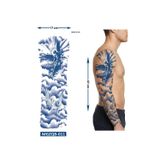 Airbrush Tattoo Bulut Düşen Melek Yarı Kalıcı Tam Kol Bacak Kaplama Geçici Dövme