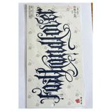 Airbrush Tattoo Büyük Boy Bel Göğüs Sırt İçin 28X15 Cm Gzxt-001 Yarı Kalıcı Geçici Dövme