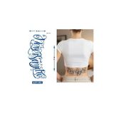 Airbrush Tattoo Büyük Boy Bel Göğüs Sırt İçin 28X15 Cm Gzxt-002 Yarı Kalıcı Geçici Dövme