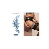 Airbrush Tattoo Büyük Boy Bel Göğüs Sırt İçin 28x15 cm GZXT-012 Yarı Kalıcı Geçici Dövme