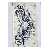Airbrush Tattoo Büyük Boy Bel Göğüs Sırt İçin 28X15 Cm Gzxt-023 Yarı Kalıcı Geçici Dövme