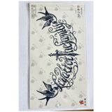 Airbrush Tattoo Büyük Boy Yazı Göğüs Sırt İçin 28X15 Cm Gzxt-003 Yarı Kalıcı Geçici Dövme