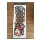 Airbrush Tattoo Canavar 1 Hafta Kalıcı Tam Kol Bacak Yapıştırma Geçici Dövme 46 Cm
