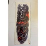 Airbrush Tattoo Cehennem 1 Hafta Kalıcı Tam Kol Bacak Yapıştırma Geçici Dövme 46 Cm