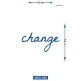 Airbrush Tattoo Change 5 Cm Minimal Geçici Dövme Yarı Kalıcı Geçici Dövme