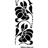 Airbrush Tattoo Çiçek Desenleri Stencil Süsleme ve Boyama Kalıbı
