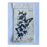 Airbrush Tattoo Çiçek Kelbek 18X11 Cm Yarı Kalıcı Geçici Dövme