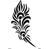 Airbrush Tattoo Çiçek Kına Deseni Yapışkanlı Stencil Süsleme ve Boyama Kalıbı