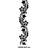 Airbrush Tattoo Çiçekli Dallar Stencil Süsleme ve Boyama Kalıbı
