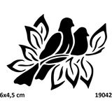 Airbrush Tattoo Çifte Kumrular Yapışkanlı Stencil Süsleme ve Boyama Kalıbı