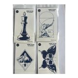 Airbrush Tattoo Denge 4 Adet Minimal 11x8 cm 3 Hafta Kalıcı Yarı Kalıcı Geçici Dövme
