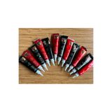 Airbrush Tattoo Destan Geçici Dövme Seti, 6 Kırmızı 6 Siyah Hint Kınası, 30 gr
