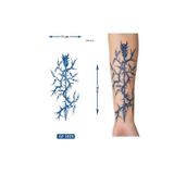 Airbrush Tattoo Dikenli Ok 18X11 Cm Yarı Kalıcı Geçici Dövme