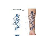 Airbrush Tattoo Dikenli Ok 18X11 Cm Yarı Kalıcı Geçici Dövme