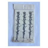 Airbrush Tattoo Dikenli Teller 18x11 cm Yarı Kalıcı Geçici Dövme