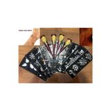 Airbrush Tattoo Doğal Kına Rengi, Jumbo Boy 50 Gram, 4 Koni, 10 Sayfa Şablon ve Fırça Hediyeli Set