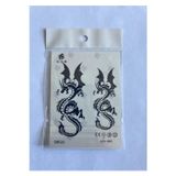 Airbrush Tattoo Dragon Minimal 11X8 Cm Yarı Kalıcı Geçici Dövme Yapıştırma Dövme