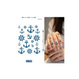 Airbrush Tattoo Dümen Deniz Minimal Yarı Kalıcı Geçici Dövme