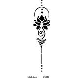Airbrush Tattoo El Kına Deseni Yapışkanlı Stencil Süsleme ve Boyama Kalıbı