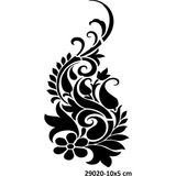 Airbrush Tattoo El Üstü Zarif Motif Desenleri Stencil Süsleme ve Boyama Kalıbı