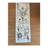 Airbrush Tattoo Felsefik 1 Hafta Kalıcı Tam Kol Bacak Yapıştırma Geçici Dövme 46 Cm