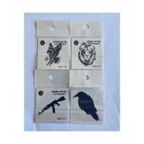 Airbrush Tattoo Geçici Dövme Seti, Yarı Kalıcı, 4 Adet, 5 cm