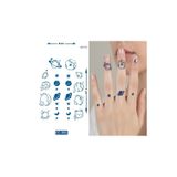 Airbrush Tattoo Gezegenler Minimal Parmak Dövmeleri Yarı Kalıcı Geçici Dövme