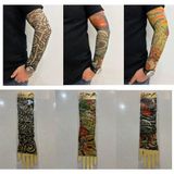 Airbrush Tattoo Giyilebilir Dövme 3 Çift 6 Adet Kol Çorap Dövmesi Sleeve Tattoo Set1